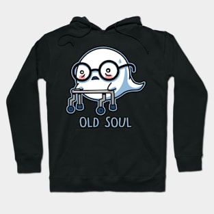 Funny Cute Original Old Soul Funny Ghost Cartoon Hoodie